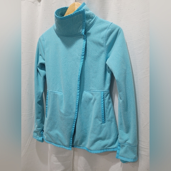 Ivivva Girls Lululemon Big Business Wrap Fleece Wrap/Jacket Sz 12 - Picture 6 of 9
